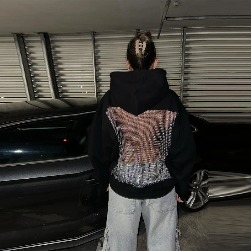 CZZ WOMEN'S BACKLESS HOODIE