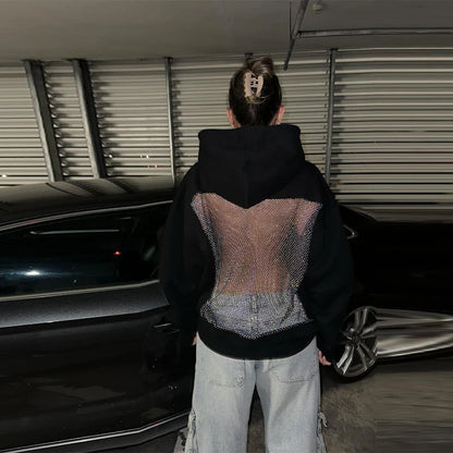 CZZ WOMEN'S BACKLESS HOODIE