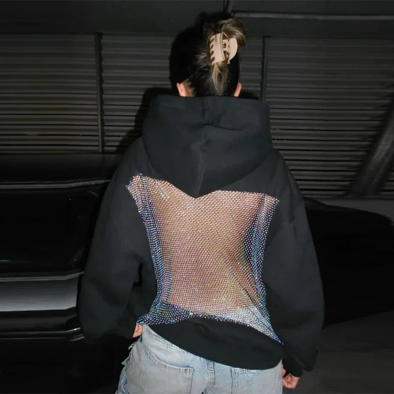 CZZ WOMEN'S BACKLESS HOODIE