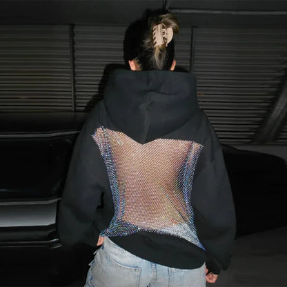 CZZ WOMEN'S BACKLESS HOODIE