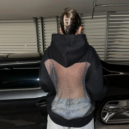 CZZ WOMEN'S BACKLESS HOODIE