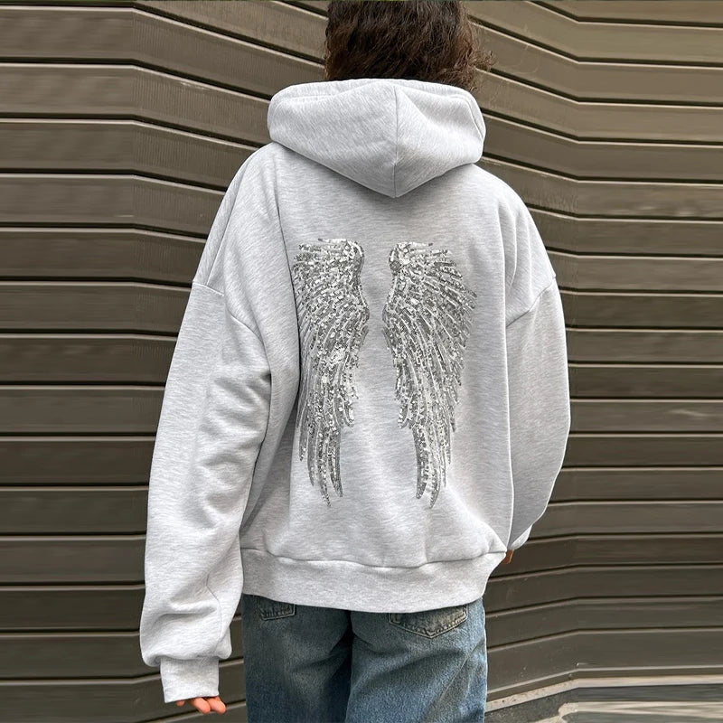 CZZ CHROME ANGEL OVERSIZED HOODIE
