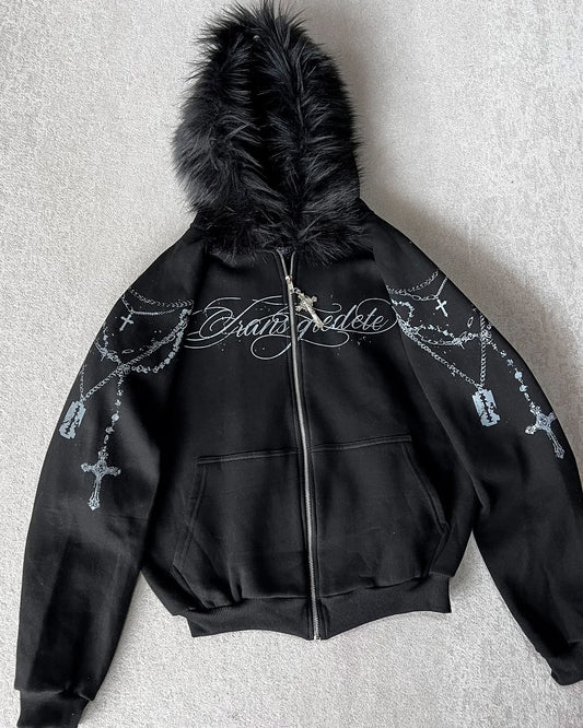 CZZ RETRO GOTHIC HOODIE