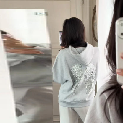 CZZ CHROME ANGEL OVERSIZED HOODIE